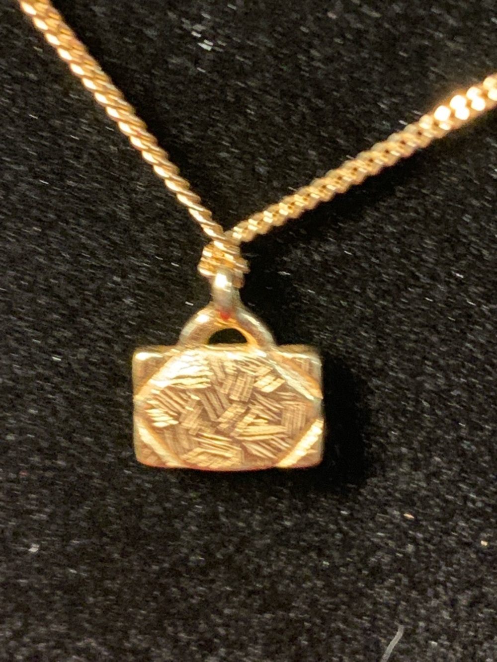 Gold Givenchy Mini Purse Pendant Necklace - Picture 4 of 4
